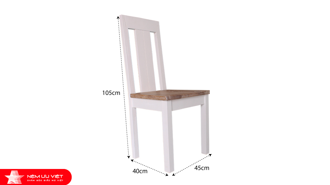 Bàn ghế trang điểm phòng ngủ gỗ sồi Mỹ Paris Hilver nhập khẩu Úc - Nệm Ưu Việt